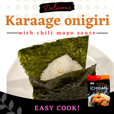Karaage onigiri with chili mayo sauce 唐揚げおにぎり チリマヨソース味