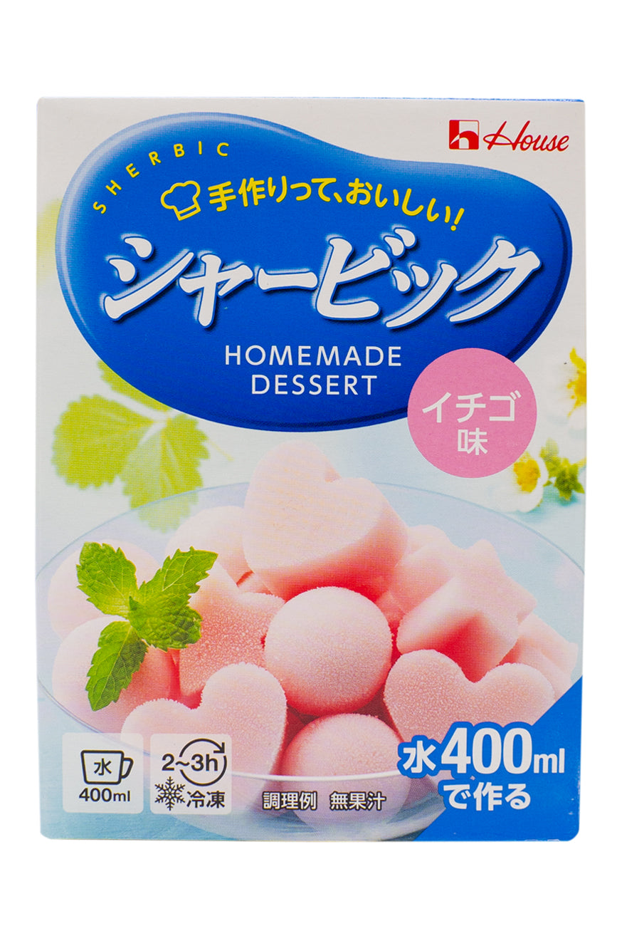 HOUSE Sherbic Strawberry Ice Cream Mix Powder 87g-Ichiba Junction