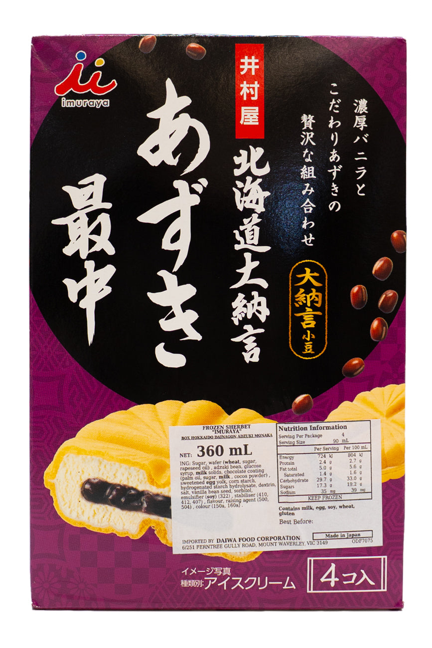 IMURAYA Hokkaido Azuki Red Bean Monaka 360ml (4pc x 90ml