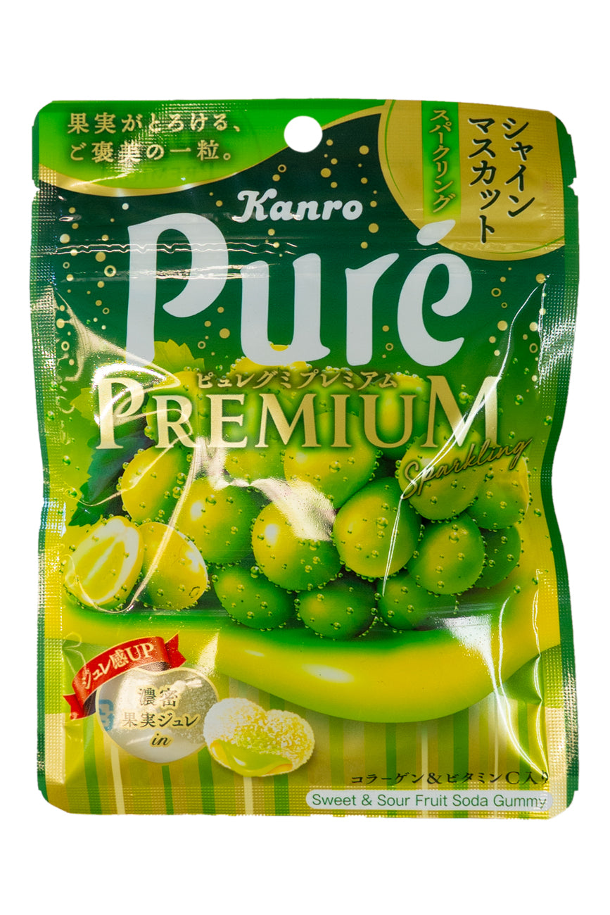KANRO PURE Gummy Premium Shine Muscat Sparkling 54g-Ichiba