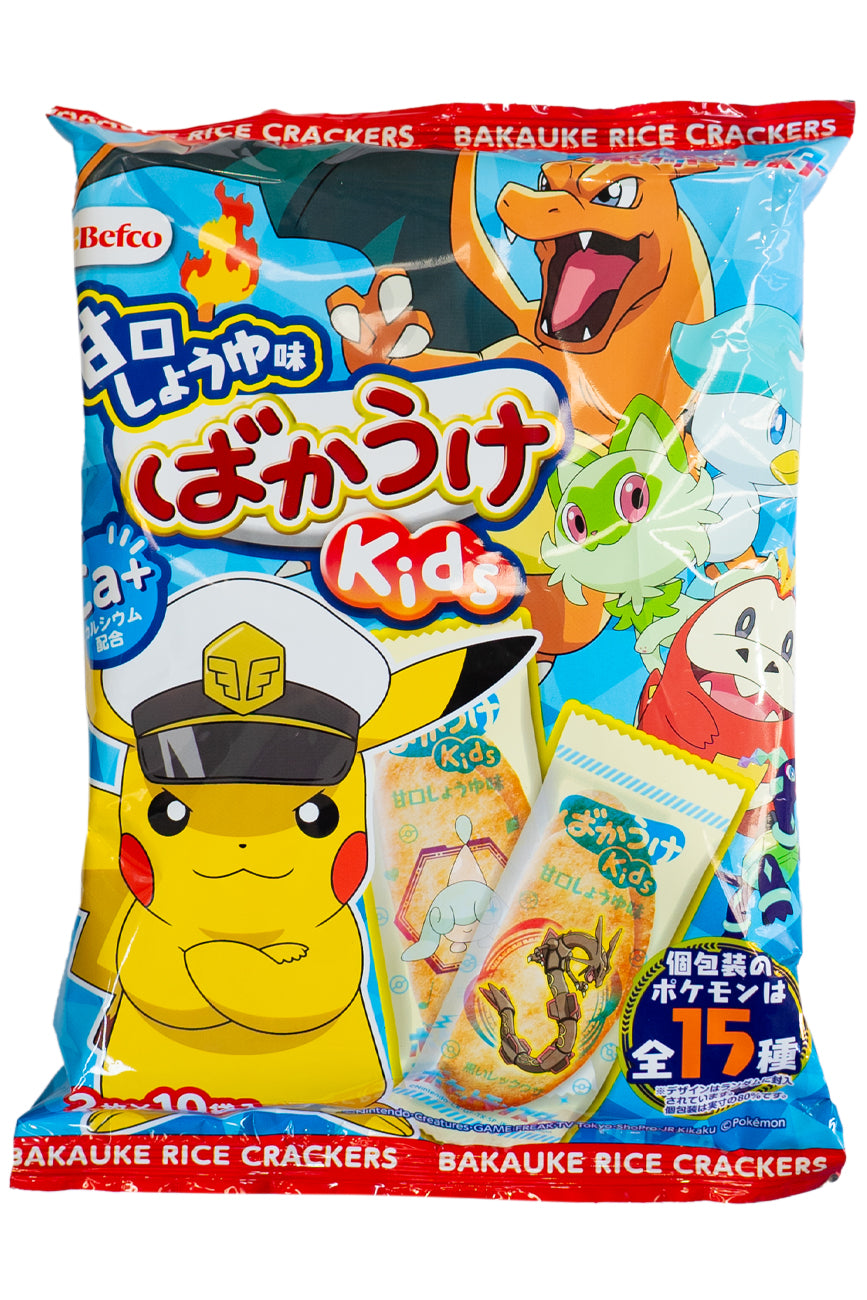 KURIYAMA Bakauke KIDS Amakuchi Shoyu Pokemon 106g(10pc)-Ichiba