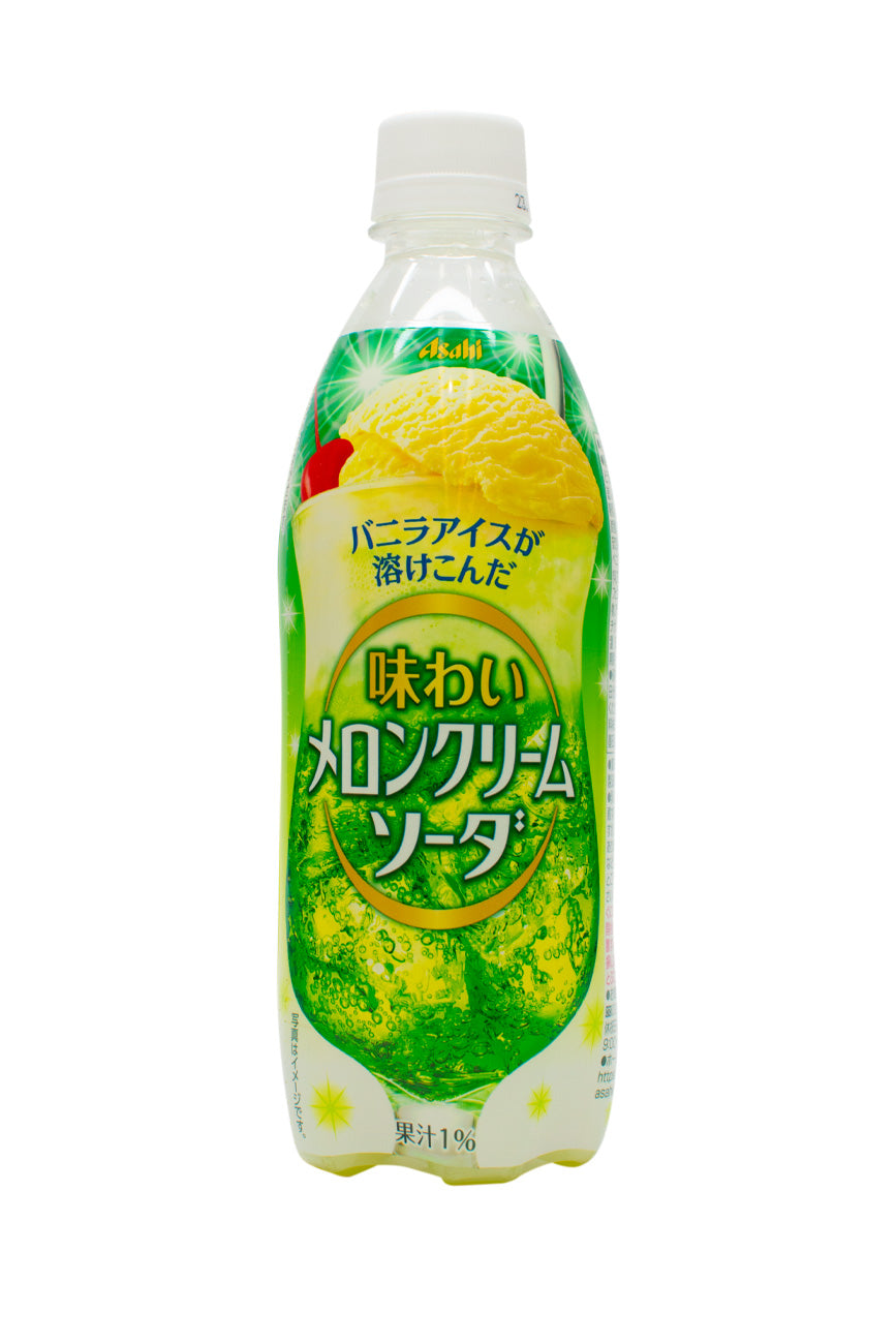 Asahi Ajiwai Melon Cream SODA 500ml Ichiba Junction ichibajunction