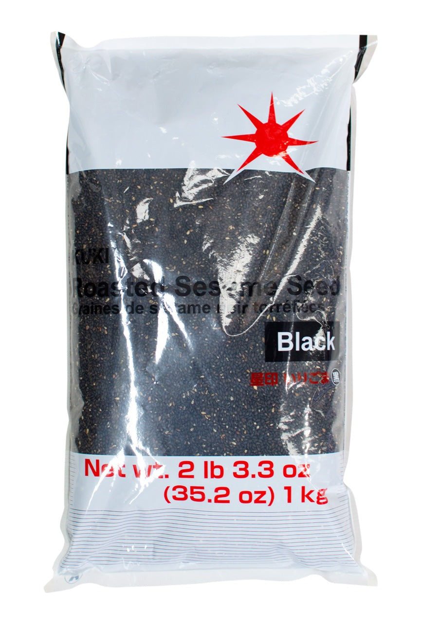 Kuki Hoshi Jirushi ROASTED BLACK Sesame 1kg - Ichiba Junction