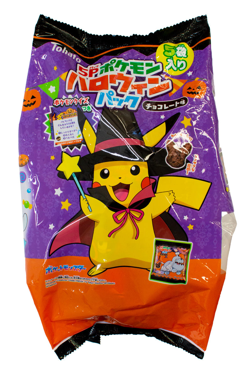 Tohato 5P Pokemon Halloween Chocolate flavour Snack 80g