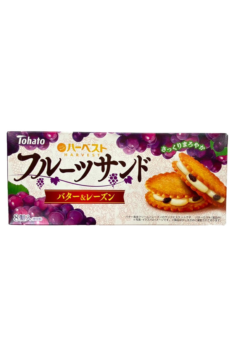 TOHATO Harvest Fruitsand Butter & Raisin 148g (8pcX18.5g)