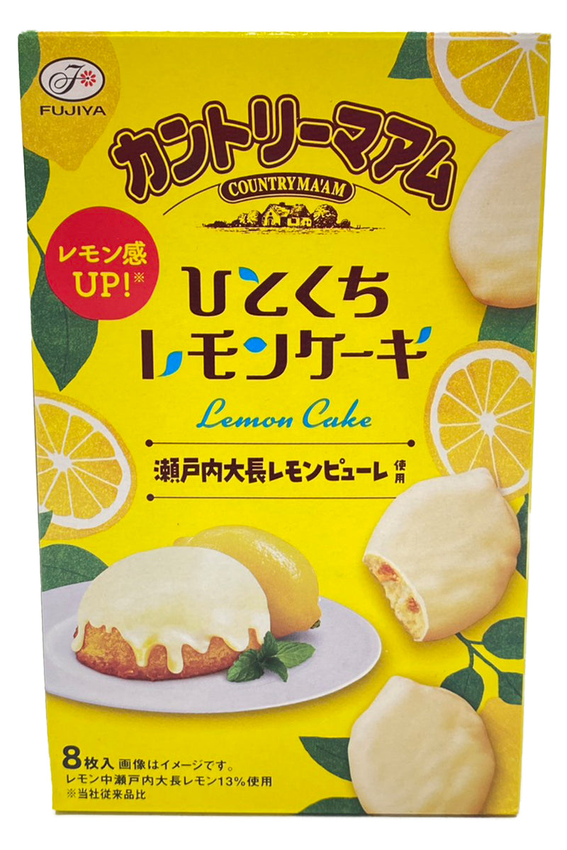 FUJIYA Country Maam Hitokuchi Lemon Cake 68g (8pcX8.5g)