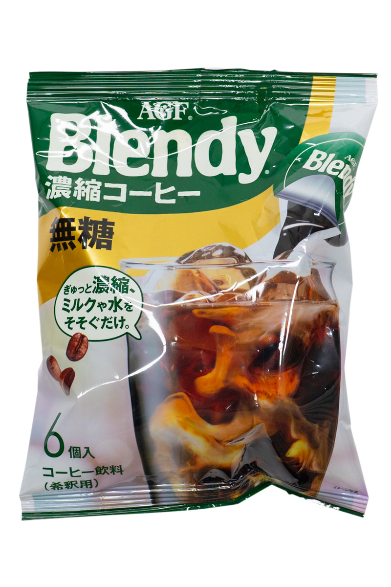 AGF Brendy Portion Concentrate Coffee No Sugar 108g