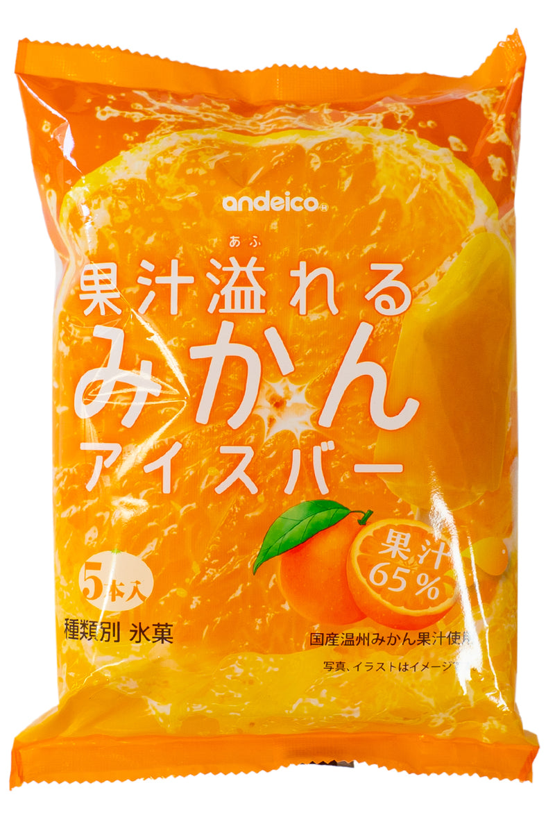 ANDEICO Kaju Afureru MIKAN Mandarine Ice Bar 250g (50ml x 5pc)