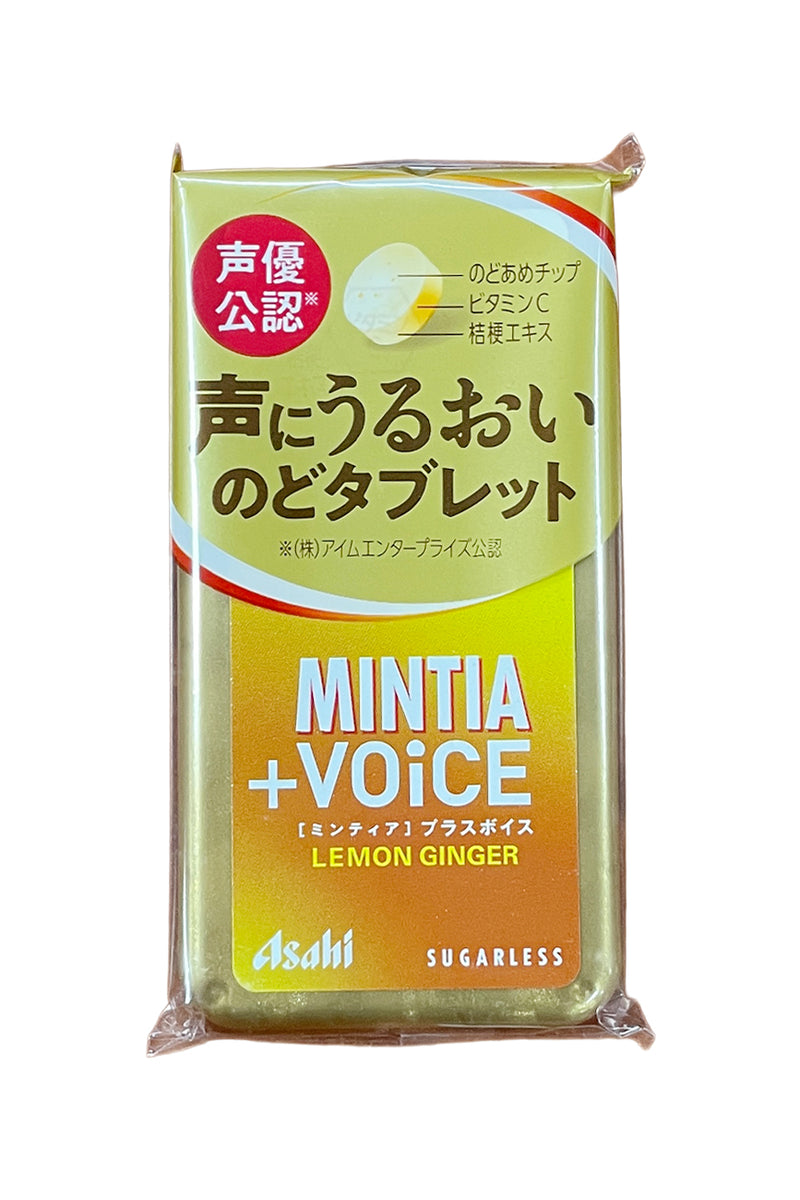 ASAHI Mintia + Voice Lemon Ginger 30Tab (22g) - ICHIBA JUNCTION