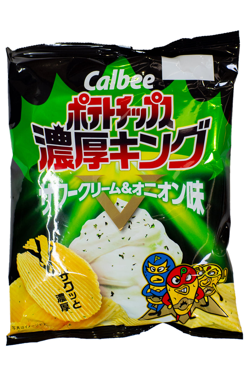 CALBEE Potato Chips Noko King Sour Cream & Onion Aji 55g