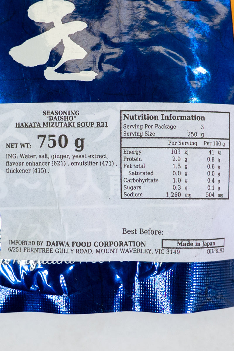 DAISHO Hakata Mizutaki Soup 750g