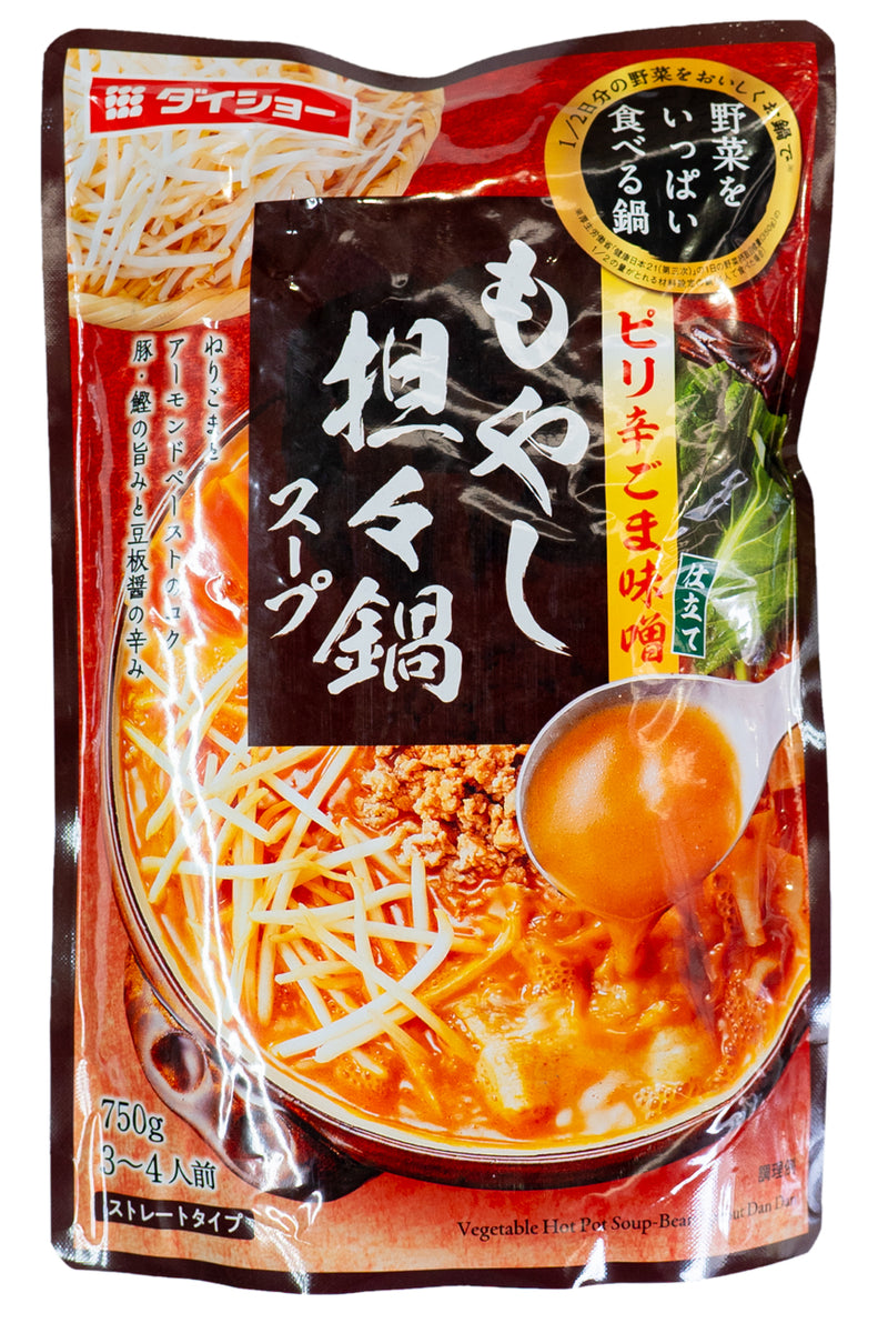 DAISHO Moyashi Bean Sprout Tantan Nabe Soup 750g