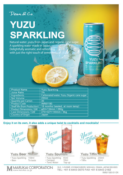 Marukai Dean & Co. Yuzu Sparkling 250ml