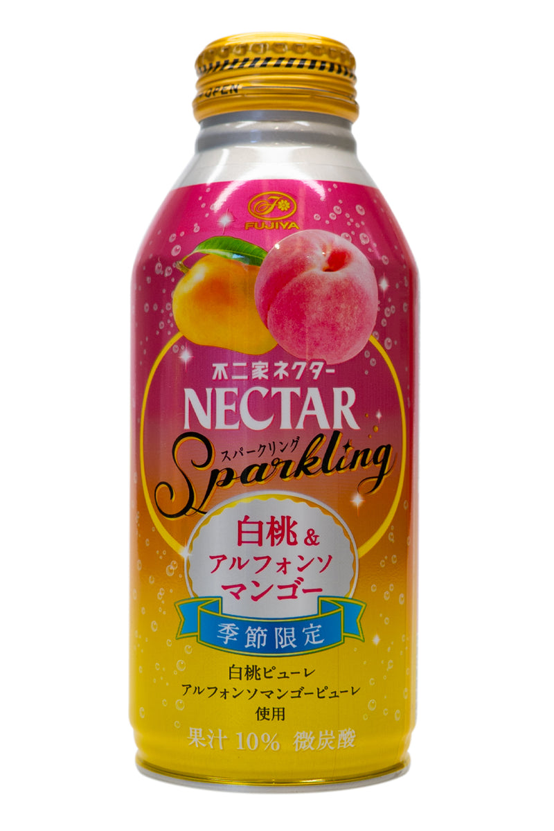 FUJIYA Nectar Sparkling Hakuto Peach & Alphonso Mango 380ml