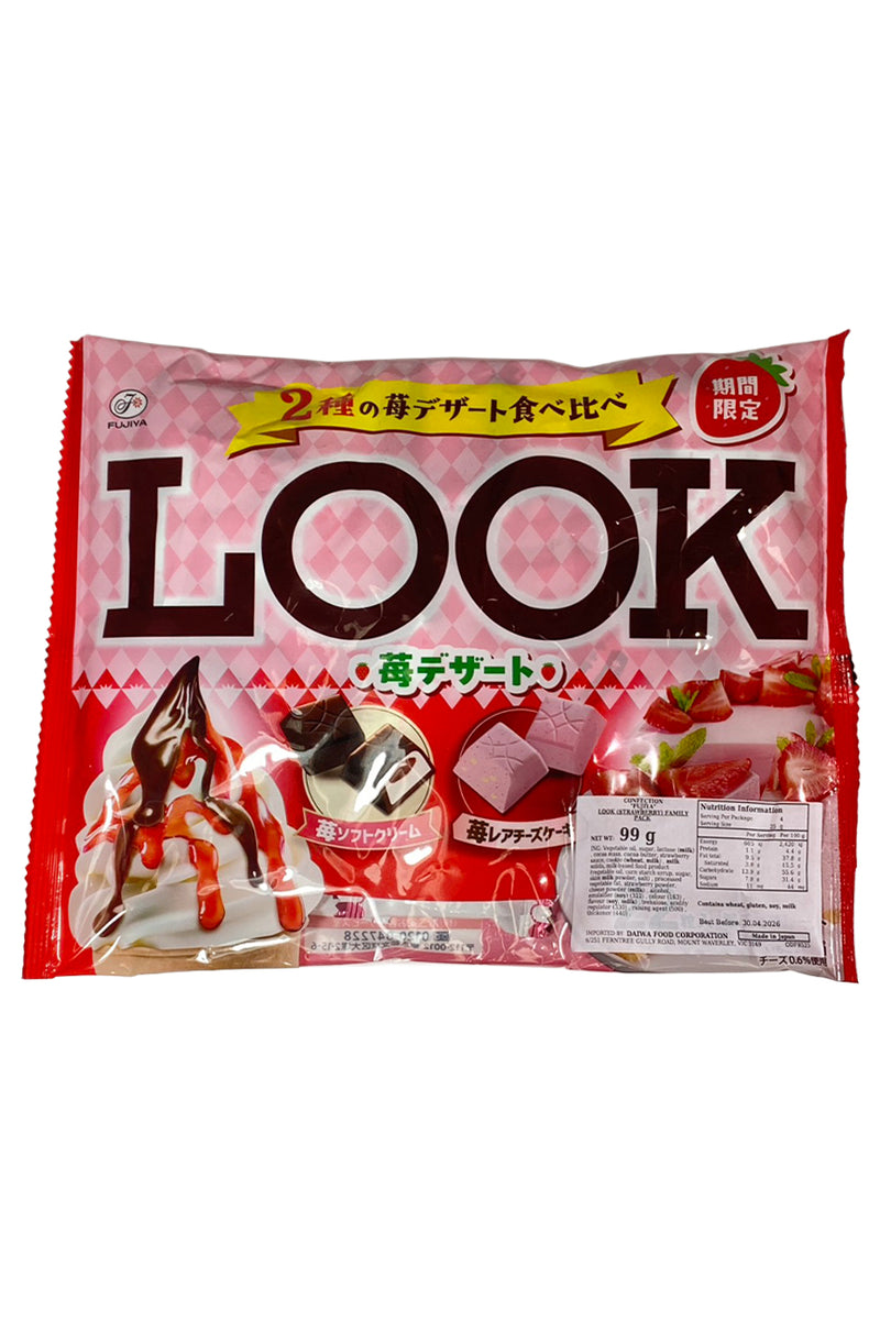 FUSJIYA Look Strawberry Family Pack 99g (22pcX4.5g)