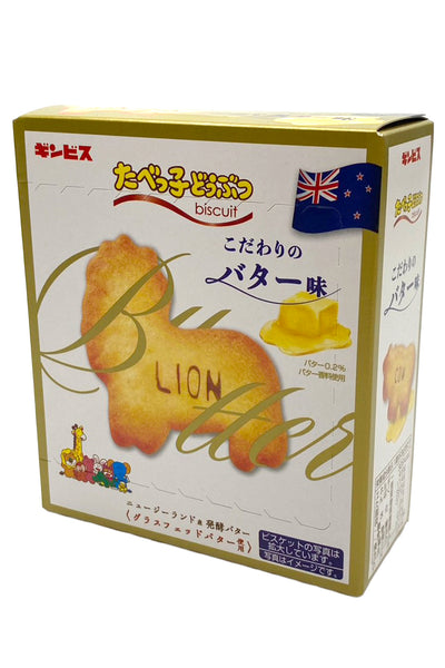 GINBISU Tabekko Doubutsu Zoo Biscuits Butter 63g