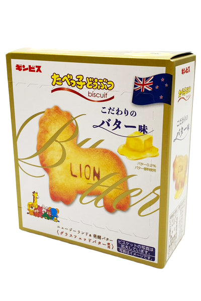 GINBISU Tabekko Doubutsu Zoo Biscuits Butter 63g