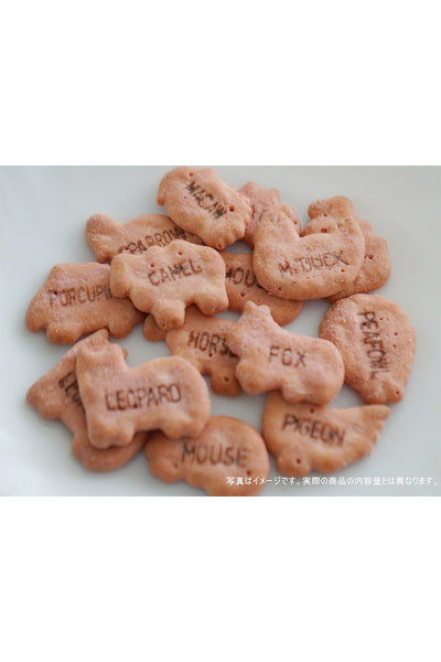 GINBISU Tabekko Doubutsu Zoo Biscuits Strawberry 50g
