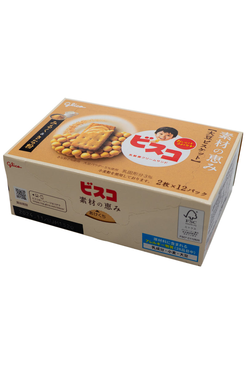 Glico BISCO Sozai no Megumi DAIZU SOY & Kinako 107.04g