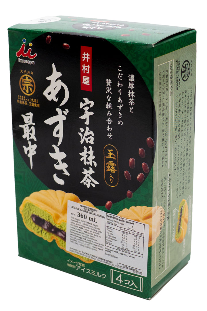 IMURAYA Uji Matcha Azuki Red Bean Monaka 360ml (4pc x 90ml