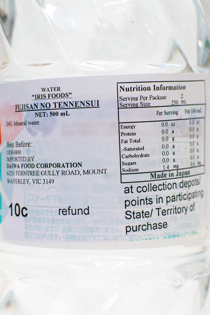 IRIS Fuji Mt. Natural Spring Water 500ml-Ichiba Junction