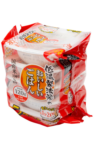 IRIS Teion Seihoumai no Oishii Gahan Japanese Rice 600g (120g x 5)(Low-temperature manufacturing rice)