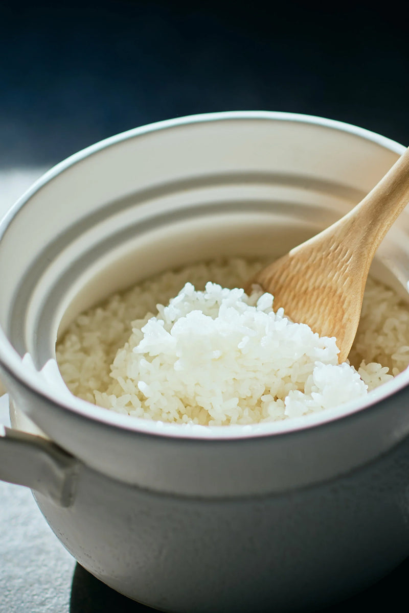 Japanese Rice Inaho KAGETSU Inaho White Clay Pot Rice Cooker 4 Cups-Ichiba Junction ...