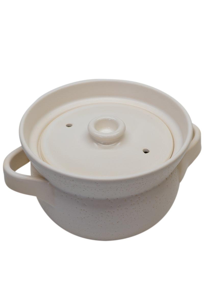 KAGETSU Inaho White Clay Pot Rice Cooker 2 Cups
