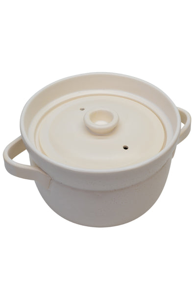 KAGETSU Inaho White Clay Pot Rice Cooker 3 Cups