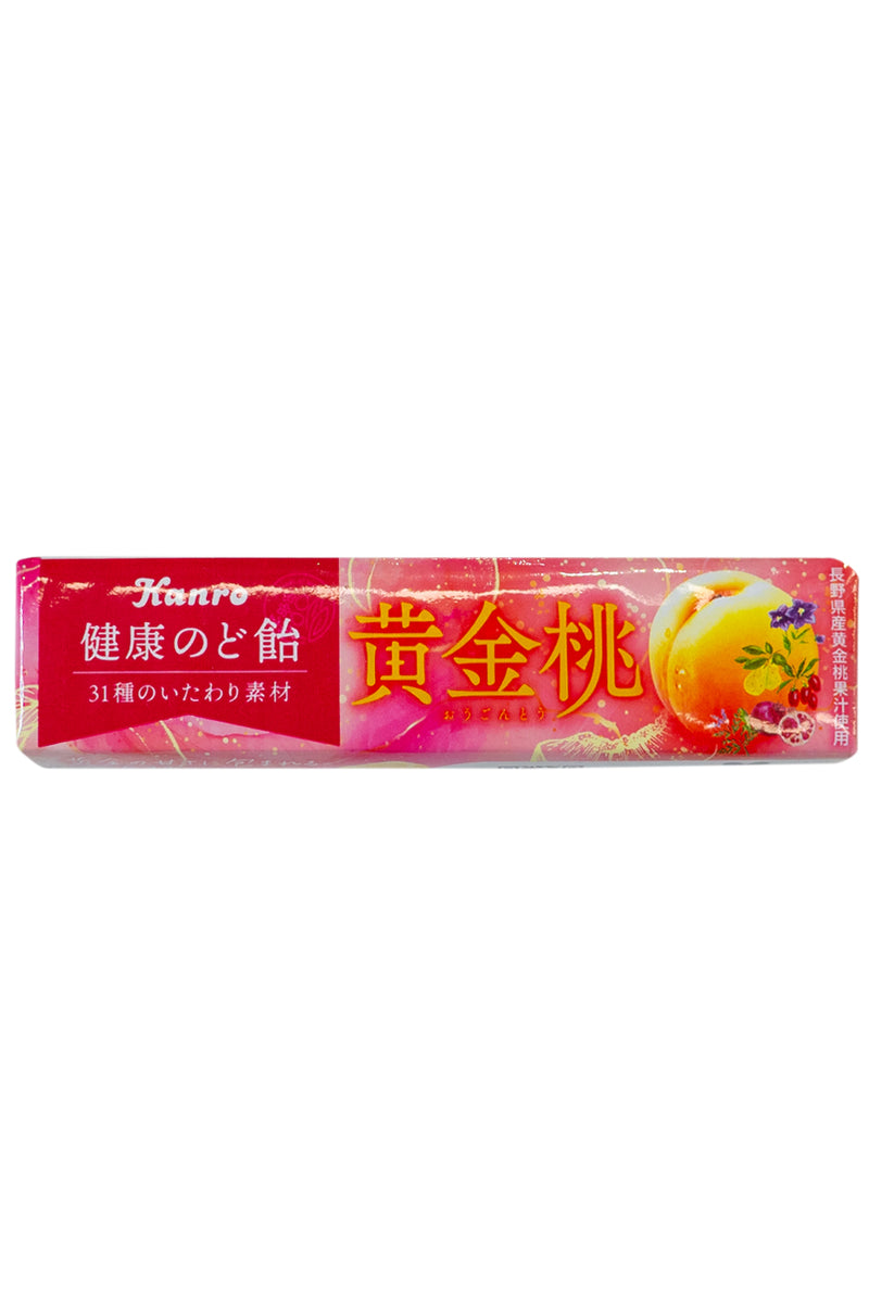 KANRO Kenko Nodoame Throat lozenge Ougontou Yellow Peach 43g