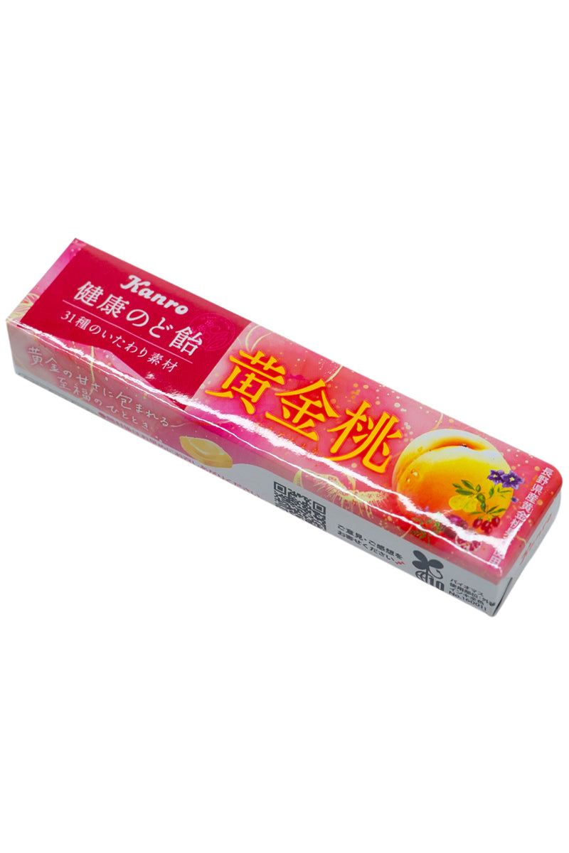 KANRO Kenko Nodoame Throat lozenge Ougontou Yellow Peach 43g