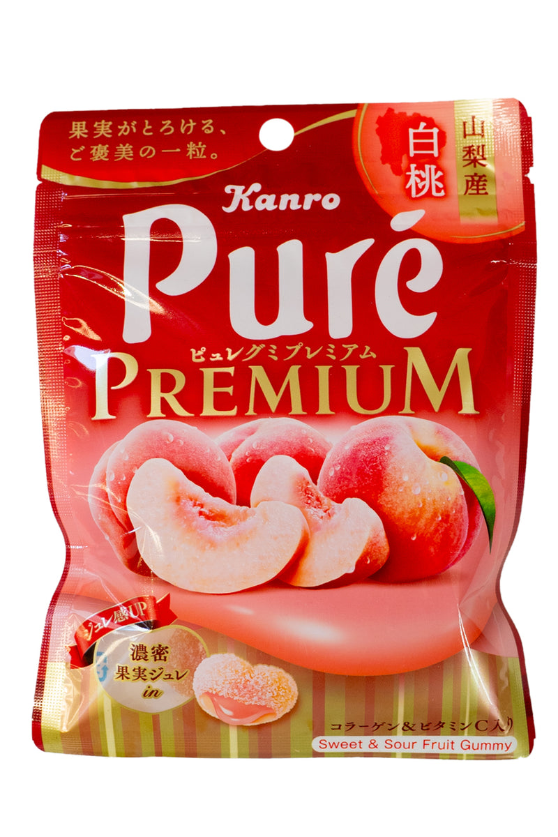 KANRO PURE Gummy Premium Yamanashi Hakuto Peach 54g