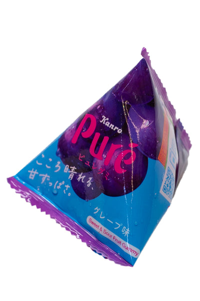 KANRO PURE Gummy Sankaku Triangle Grape 13g