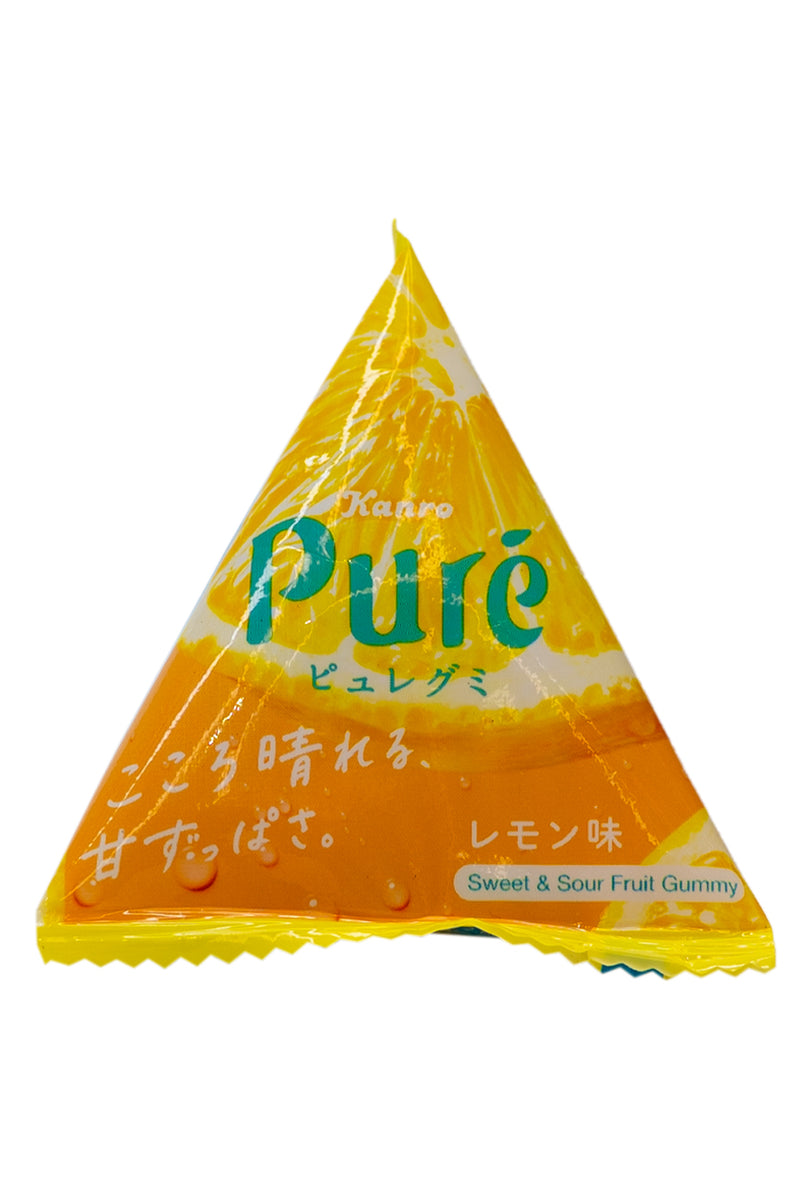 KANRO PURE Gummy Sankaku Triangle Lemon 13g