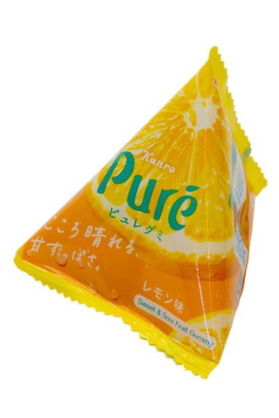 KANRO PURE Gummy Sankaku Triangle Lemon 13g