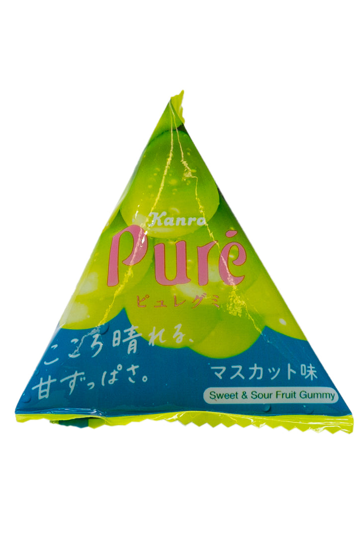 KANRO PURE Gummy Sankaku Triangle Muscat 13g-Ichiba Junction