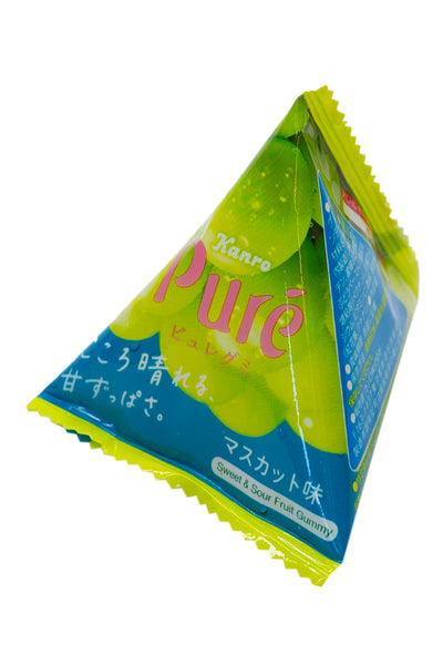 KANRO PURE Gummy Sankaku Triangle Muscat 13g