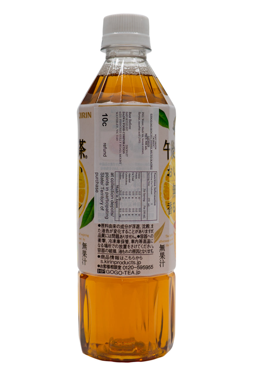 KIRIN Gogo no Kocha Oishi Muto Kaoru Lemon No Sugar 500ml-Ichiba