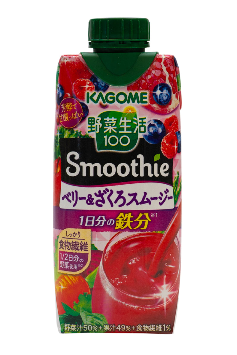 Kagome Vegetable Life 100 Smoothie Berry and Pomegranate 330ml