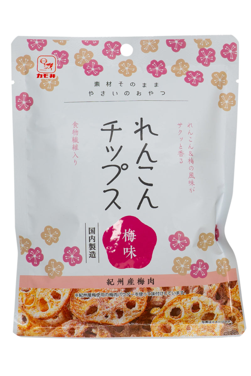 Kamoi Renkon (Lotus Root) Chips Ume Aji 22g