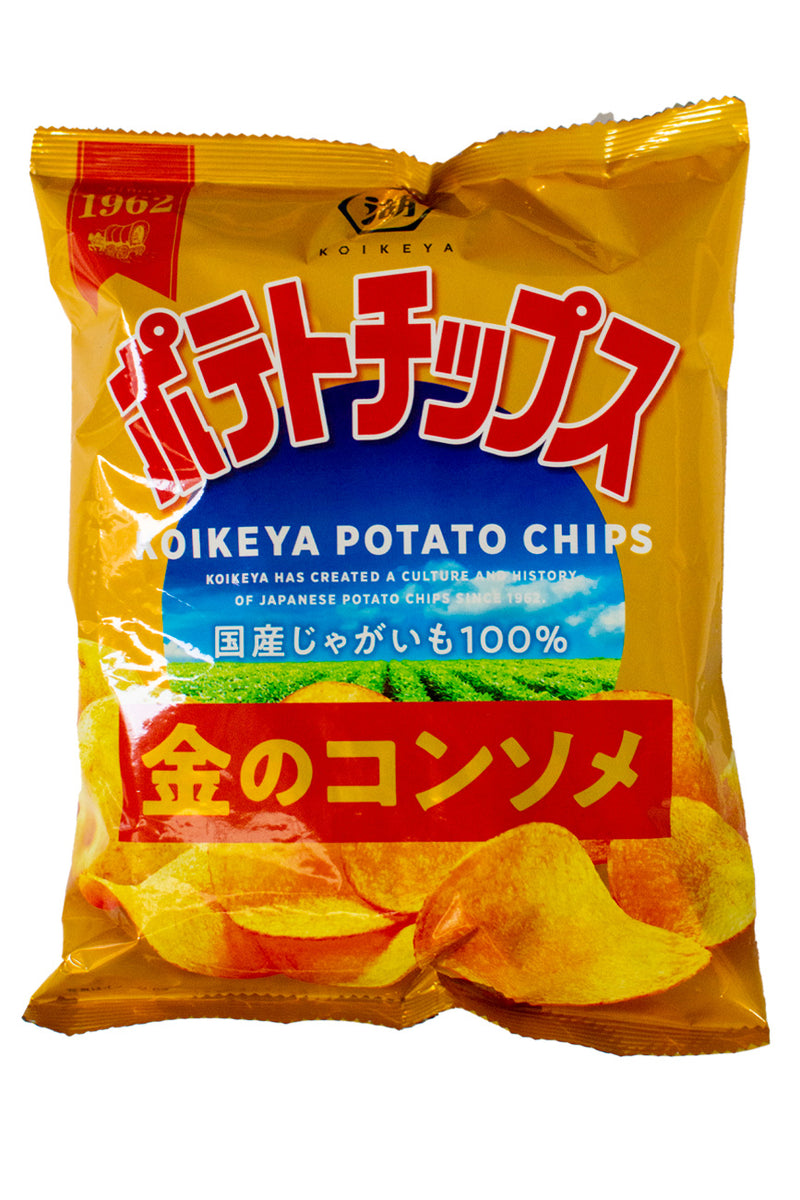 Koikeya Potato Chips Kin Golden no Consomme 60g