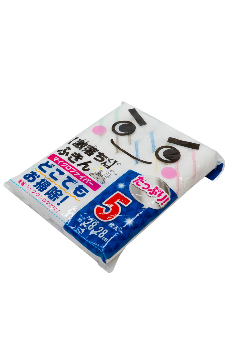 LEC Gekiochi Kun Fukin Cleaning Towel Microfiber 5pcs (S-293)