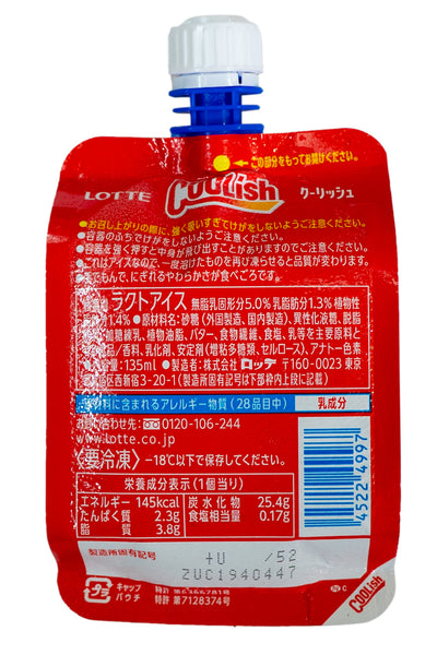 LOTTE Tokunou Coolish Nomu Zeitaku Rennyu 135ml