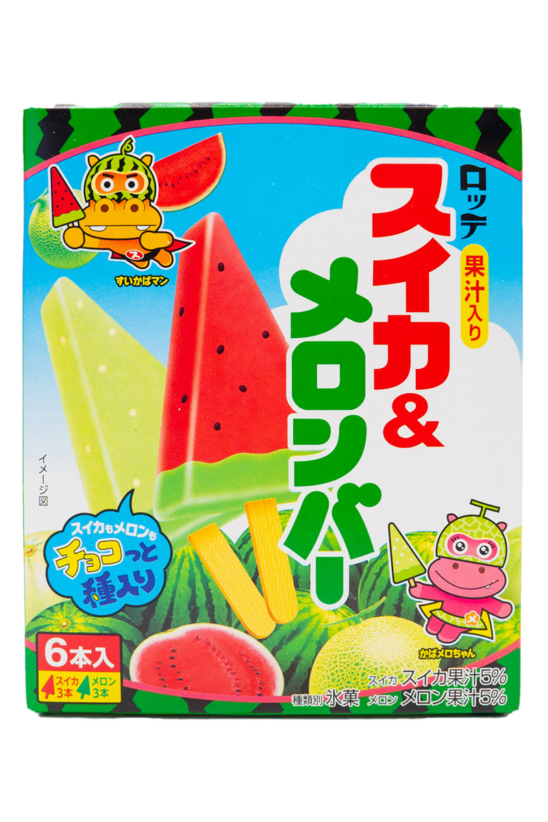 LOTTE Watermelon & Melon Bar 420ml (70ml x 6pc)