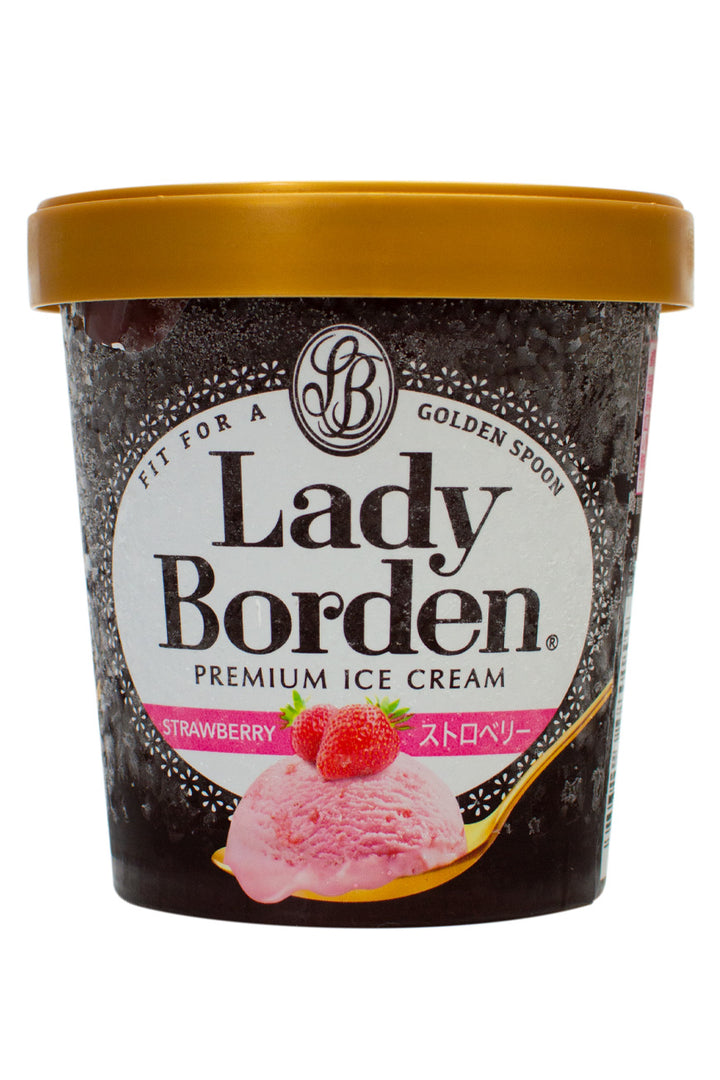 Lotte Lady Borden Pint Strawberry 470ml - Ichiba Junction