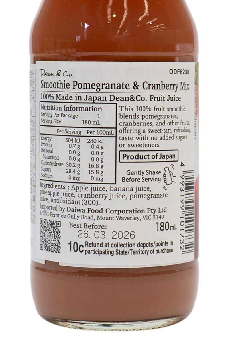 Smoothie Pomegranate & Cranberry Mix180ml