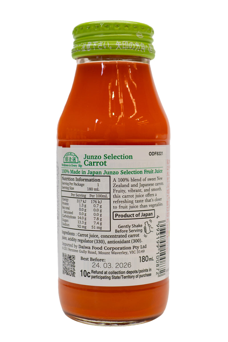 MARUKAI Junzo Selection Carrot Juice 180ml