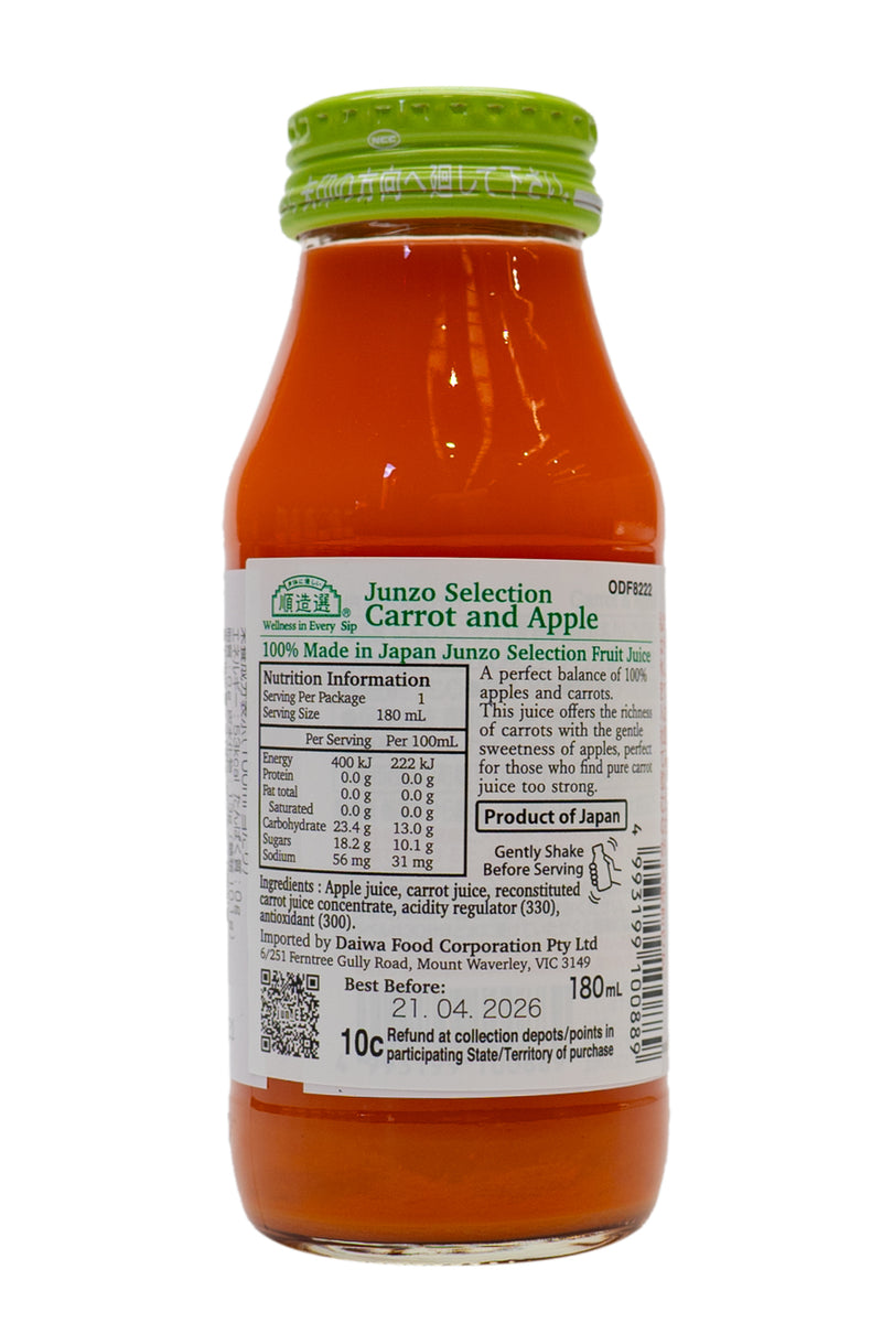 MARUKAI Junzo Selection Carrot & Apple Mix Juice 180ml
