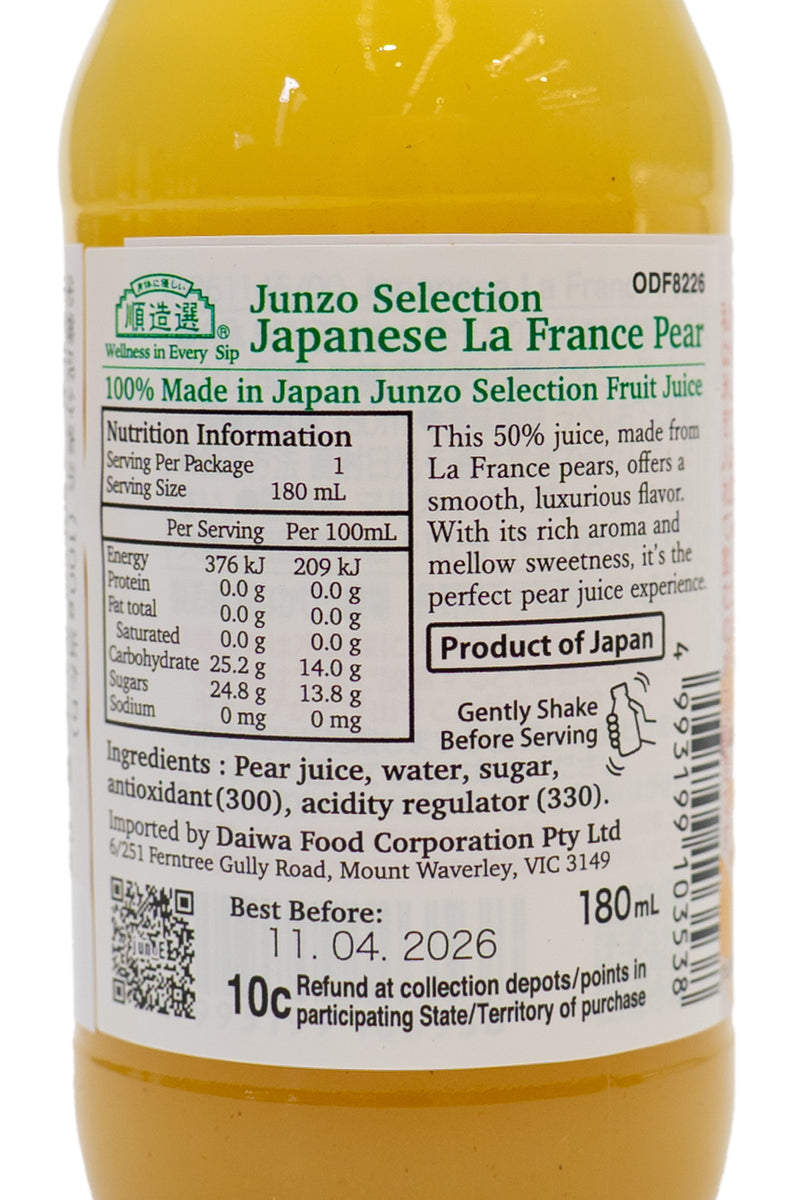 MARUKAI Junzo Selection Japanese La France Juice 180ml