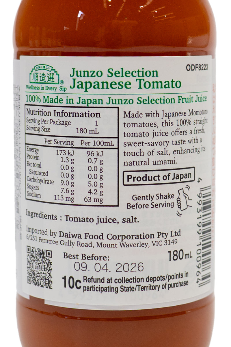 MARUKAI Junzo Selection Jun Tomato Juice 180ml